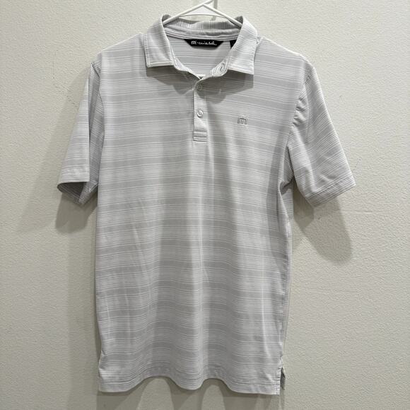 Travis Mathew Lot of 2 Mens Small White Short Sleeve Golf Polo Shirt Performance - Picture 5 of 8